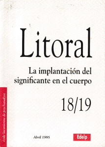 18-19 La implantación del significante en el cuerpo