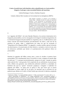 (Art.) Contra el punitivismo individualista sobre-culpabilizante en el psicoanálisis burgués - Cátedra Abierta Félix Guattari