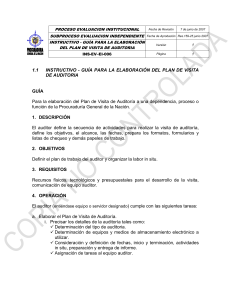 instructivo de Auditoria