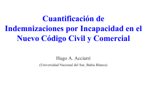 Cuantificación de Incapacidades en el CCyC (Acciarri, 2016)