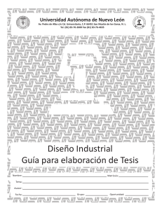 Manual para elaboracion de tesis diseño industrial