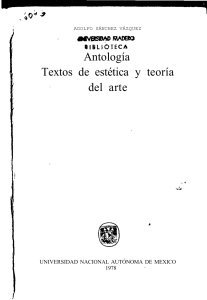 Antología de textos y teoría del arte