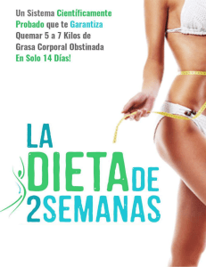 LA DIETA DE 2 SEMANAS PDF DESCARGAR GRATIS