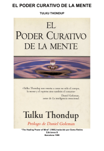 Tulku Thondup - El poder curativo de la Mente - Ediciones B 1999 - original 1996 - ePub