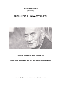 Taisen Deshimaru. Preguntas a un maestro zen. Kairos Barcelona 1992. Original frances 1981