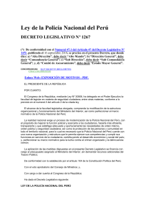 DL Nº 1267 Ley Policia Nacional Peru (25OCT2019)