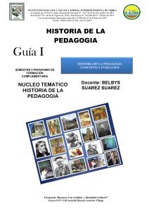 GUIA DIDACTICA 1 HISTORIA DE LA PEDAGOGIA