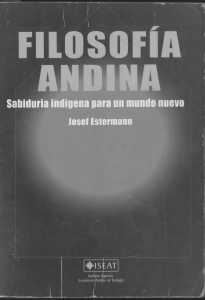 Estermann Josef - Filosofia andina