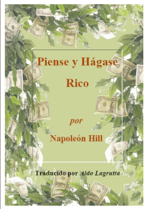 Napoleon Hill piense y hagase rico