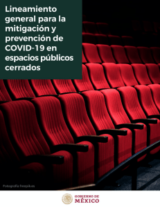 Lineamiento general para la mitigación y prevención de COVID-19 en espacios publicos cerrados