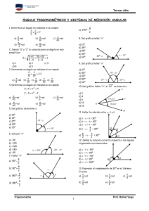 Ficha # 01-Ángulo Trigonométrico y Sistema Angulares-Trigonometría-Tercer Año