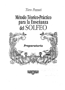 Método Teórico Práctico para la enseñanza del Solfeo (Preparatorio) - Tiero Pezzuti