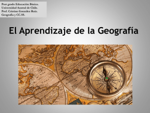 1 Aprendizaje de la geografía.