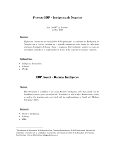 Proyecto ERP - Inteligencia de Negocios