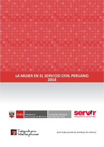 Informe La Mujer en el Servicio Civil Peruano 2018
