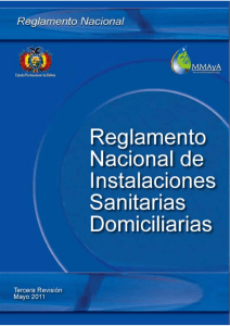 Reglamento Boliviano de Instalaciones Sanitarias Mayo 2011