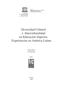 diversidad cultural e interculurtalidad en Educación Superior  (1)