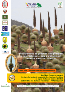 Propuesta de conservación Puya raimondii en el ACR Titankayocc