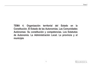 TEMA 4 GPTL -Organización territorial del Estado