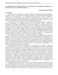 Martínez Nogueira, R. Las administraciones públicas paralelas y la construcción de capacidades institucionales