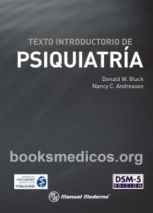 Texto Introductorio de Psiquiatria - black y andreasen