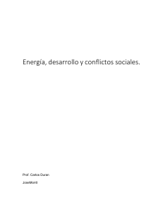 energia, desarrollo y conflicto