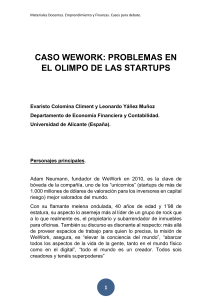 CASO WEWORK: PROBLEMAS EN EL OLIMPO DE LAS STARTUPS