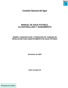 Comision Nacional del Agua MANUAL DE AGU
