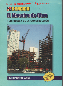 EL MAESTRO DE OBRA-TECNOLOGÍA DE CONSTRUCCIÓN