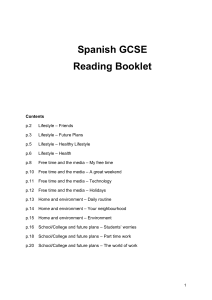 Spanish GCSE Reading Booklet-with-answers