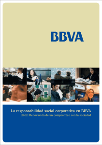 Informe de responsabilidad social corporativa BBVA 2002