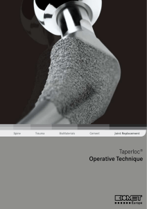 Tecnica Quirurgica de TAPERLOC (Biomet) (Ingles)