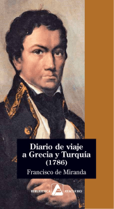Francisco de Miranda-Diario de viaje a Grecia y Turquia 1786