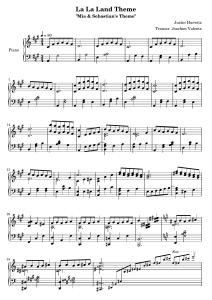 Mia & Sebastian's Theme (from La La Land) [from pianounchained.com]