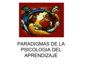 Paradigmas psicología educativa - presentación