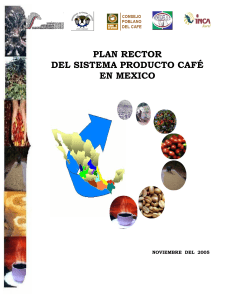 PLAN RECTOR DEL SISTEMA PRODUCTO CAFE EN MEXICO 2005