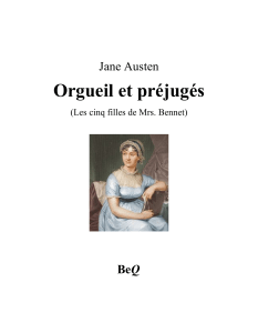 Austen Orgueil et prejuges