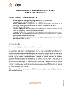 GUIA DE REGISTRO Agropecuaria Nuevo formato 2020 