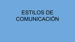 ESTILOS DE COMUNICACION