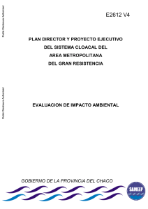 Plan director y proyector ejecutivo del sistema de cloaca del AMGR
