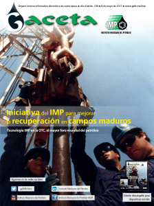 Iniciativa del IMP para mejorar  la recuperación en campos maduros 2017  