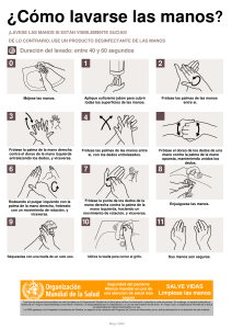 Como lavarse las manos PosterOMS