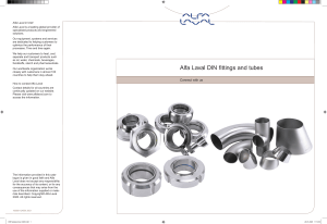 AlfaLaval DIN fittings and tubes