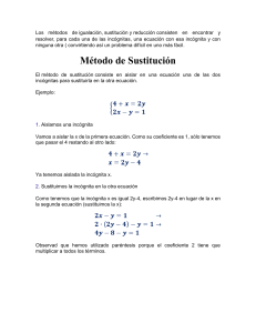 Metodo de sistema de ecuaciones lineales 