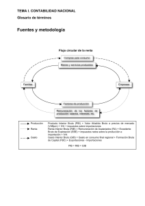 Contabilidad Nacional: Glosario y Flujo Circular de la Renta