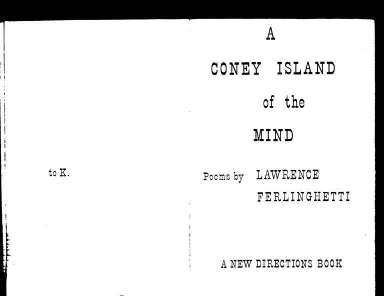 a coney island of the mind analysis