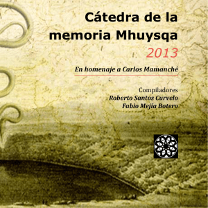 Cátedra de la memoria Mhuysqa 2013 (ISBN)