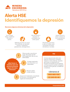Alerta HSE - Depresión