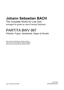 Johann Sebastian Bach BWV 997