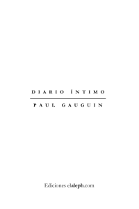 Paul gauguin - Diario Intimo